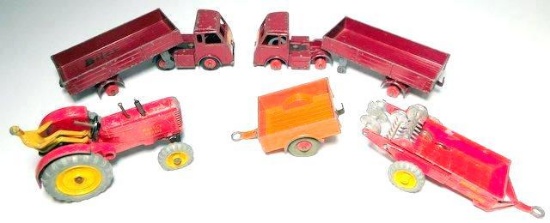 Dinky Toys Farm and Trucking Grouping, (4)