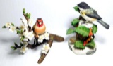 Grouping of Franklin RSPB Limited Edition Porcelain Bird Figurines