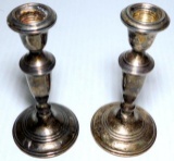 Atkins Sterling Silver Candlesticks, (2)
