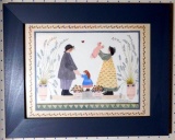 Barbara Bourgeau-Richards Framed Artworrk, (5)