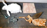Grouping of Indoor and Outdoor Animal and Angel Decorative Figures