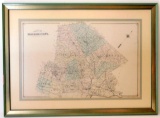 Plan of Monroe County, PA Framed Map