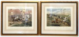 Pair Steeple Chase Framed Artworks