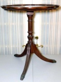 Mahogany Pie Crust Edge Side Table