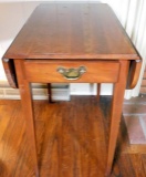 Solid Wild Black Cherry Drop Leaf End Table