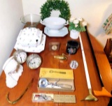 Grouping of Decorative Pieces Including 'New Gem' Ice Cream Scoop