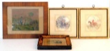 Collection of Antique Napolean and Horse Artwork, Four (4)