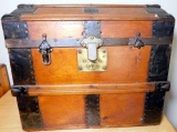 Antique Camel Back Trunk, Smaller Version Size