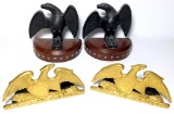 Eagle Bookends, Two Pairs