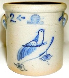Rowe Pottery Works Two Gallon Crock