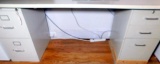 Four 2-drawer File Cabinets and Two Desk Toppers, Including HON