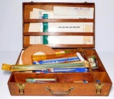 Quality Wooden Box Filled with Knitting Supplies