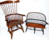 Wooden Doll and Bear Display Chairs, Two