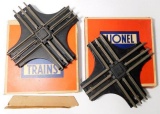 Lionel O Gauge Crossings No. 020 w/Boxes, Two (2)