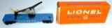 Lionel 3410 Helicopter Launching Car w/ Box and Lionel No. 3419 Operating Helicopter Car w/ Box