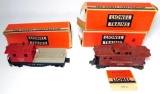 Lionel D.L. & W. Work Caboose No. 6119 and Pennsylvania N5C Porthole Caboose No. 6417 w/ Boxes