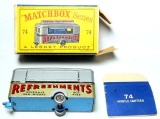 Lesney Matchbox Mobile Canteen Refreshments Trailer No. 74 w/ Box