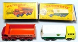 Matchbox Lesney No. 17 Hoveringham 8-Wheel Tipper and New Model No. 25 B.P. Tanker w/ Boxes