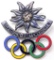 German WWII 1936 Garmisch Winter Olympics Badge