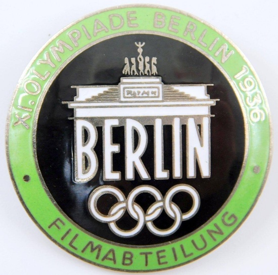 Film Maker Badge, 1936 Berlin Summer Olympics