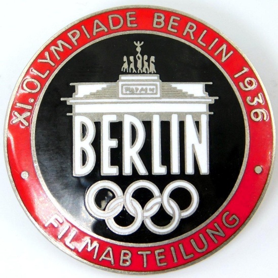 1936 Berlin Summer Olympics Film Maker Badge
