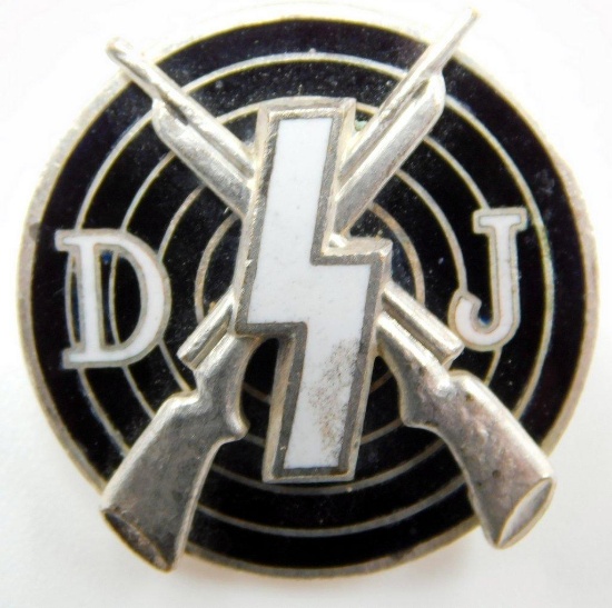 German WWII Deutsches Jungend DJ Marksman Shooting Badge