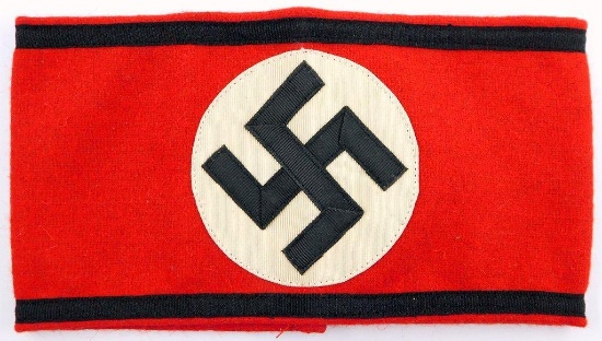 German WWII Waffen SS Shultz Staffel Swastika Arm Band