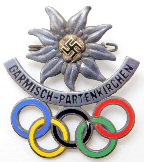 1936 Garmisch Winter Olympics Badge