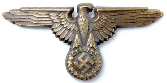 German WWII Waffen SS Officers Visor Cap Eagle