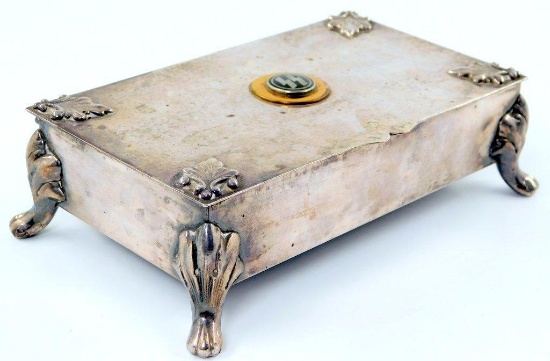 Scarce German WWII Waffen SS Officers Cigarette Case