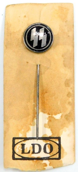 German WWII Waffen SS Membership Lapel Stick Pin