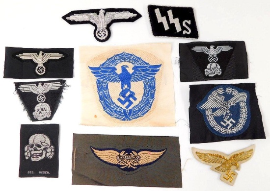 Cloth Insignia Grouping of Twelve (12)