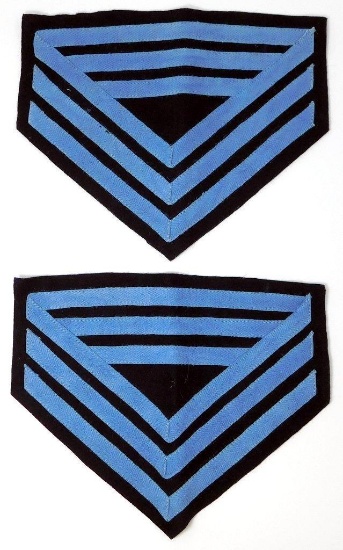 Pair of US Civil War Union 1st Sergeant of Infantry Chevrons