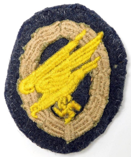 German WWII Luftwaffe Paratrooper Fallschirmjager Jump Badge