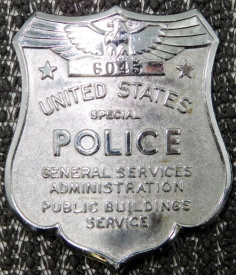 Obsolete United States WWII Special Police General Services Law Badge