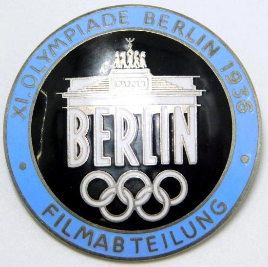 1936 Berlin Summer Olympics Film Maker Badge