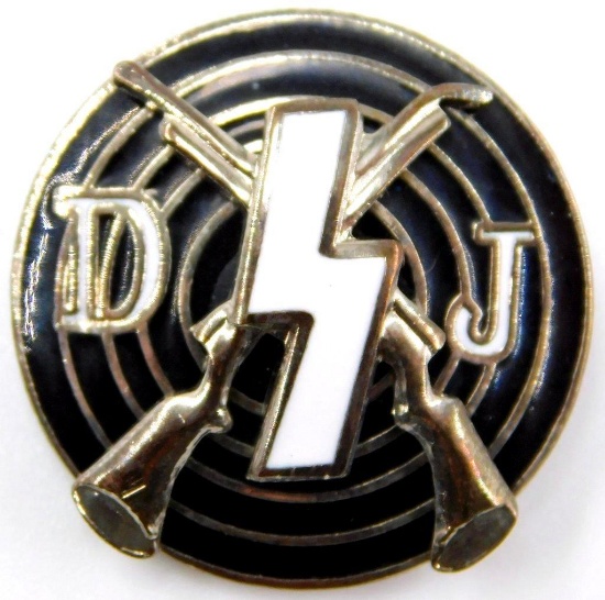 German WWII Deutsches Jungend DJ Marksman Shooting Badge
