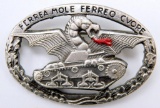 Italian German World War II Panzer Tank Korps Drivers Dragon Badge.