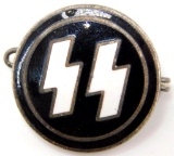 German WWII Waffen SS Party Runic Lapel Badge