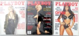 Set of 3 Playboy Magazines Featuring Iconic Cover Stars