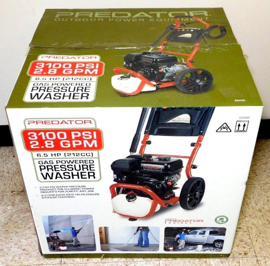NIB Predator 3100 PSI 2.8 GPM Gas-Powered Pressure Washer