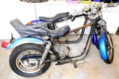 Harley-Davidson Motorcycle Rolling Frames, (2)