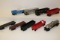 9 plastic Lionel rail cars - O27 - 6032, 1877, 6456, 6955, 6476, 6042, 6032