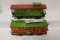 O gauge 517 all original car &  513 cattle car - missing 1 door - pre war