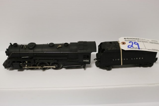 Lionel 226E 2/6/2 locomotive with 2466WX tender - C4 - O