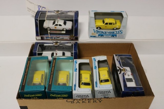 8 - 1/43 Ertl die cast scale cars