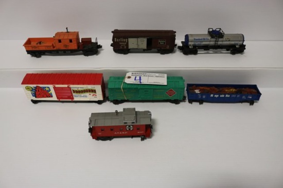 Box of misc rail cars - custom - some Lionel & others