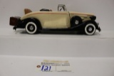 Packard cream colored car decanter