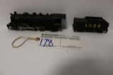 HO Frisco 282 HO locomotive with 4028 tender - New One - Japan