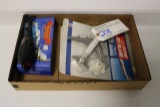 Box of misc airplanes & toys